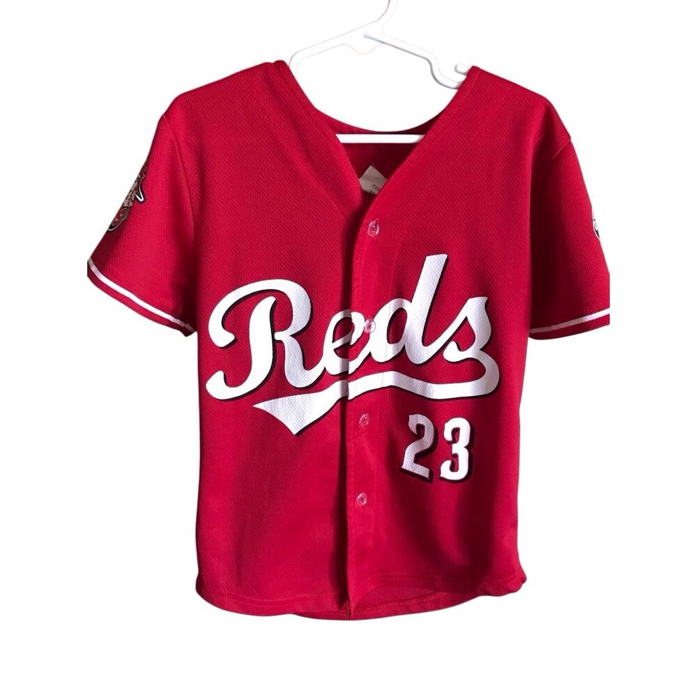 Cincinnati Reds red youth kids Baseball shirt jersey Size XS